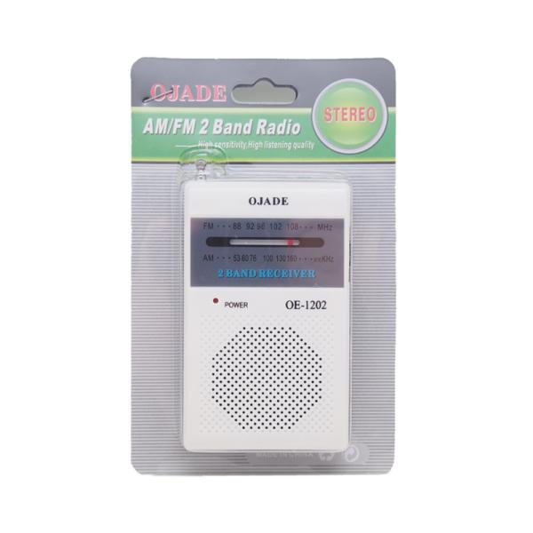 XIBOMAN OE-1202 Vente à chaud Radio portable FM AM Chine usine Mini taille Portable Poche AM FM Radio Matériau Abs en plastique