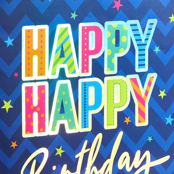 Customized Logo Handmade Blue Shopping Tote Art Gift Paper Bags for Birthday Party