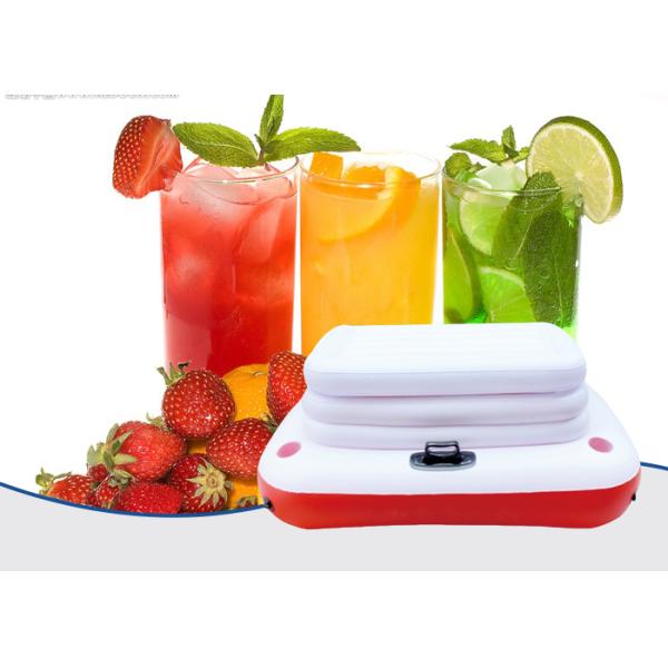 Надувной пляжный ПВХ плавающий охладитель держатель уличное оборудование для отдыха белый красный