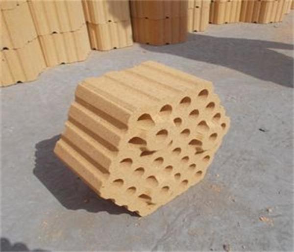 12 Holes Checker Fire Clay Bricks , Lattice Insulating Fire Brick For Hot Blast Stove