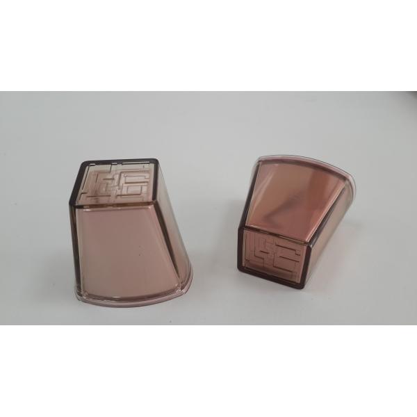 40ml Cosmetic Packaging Shiny Coating Aluminium Oval Tube With Cuspidal Shoulder Acrylic Cap