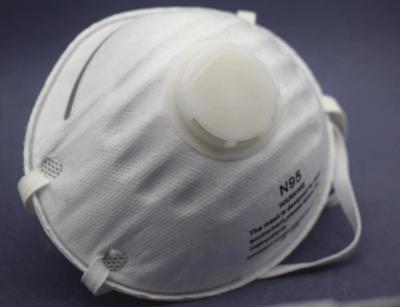 Cup Shaped Disposable Dust Masks With Valve Latex Free Good Air Permeability