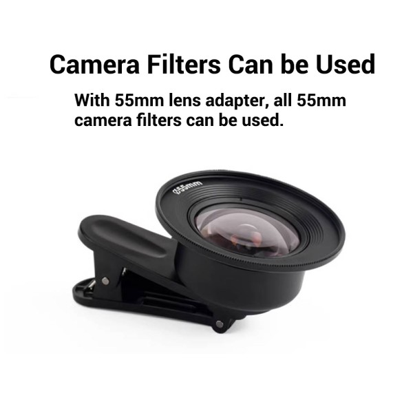 16mm Phone Camera Lens Wide Angle Phone Lens With 5 Elements Multi Layer Coating And No Distortion