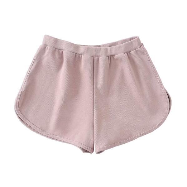 Do verão fraco fraco do esporte da cintura da linha da cor sólida o short ocasional fino encalha calças para senhoras