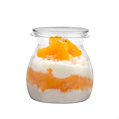 Europe-Pack plastic cups yogurt and dessert cup with lids of party