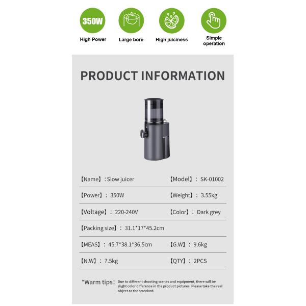 Commercial Cold Press Vertical Big Mouth Juicers Extractors Machine Juice Extractor Slow Juicer