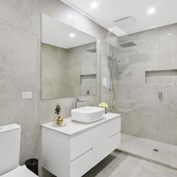 Indoor Home One Meter Wall Hung Bathroom Vanity Units Simple Matte White Melamine Bathroom Vanity Units