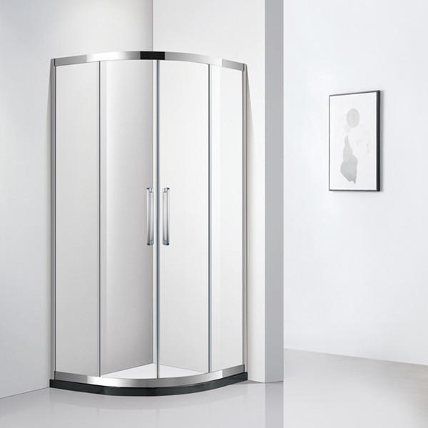 4mm 6mm Tempered Glass Bathroom Shower Cabinets With Metal Hinge And 304 Stainless Steel Door Handle
