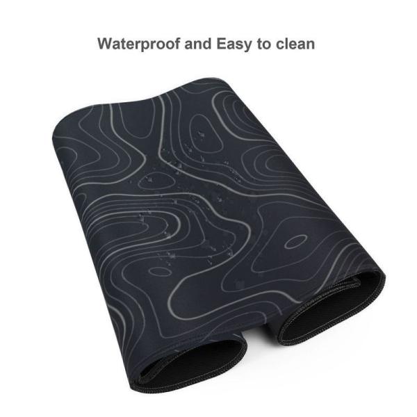 Black White Marble Desk Mat Smooth Surface Gaming Mouse Pad for Computer Accessories