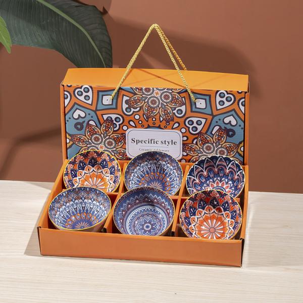 Dinnerware Set Ceramic Dinner Set Bohemian Bowl Plate Mug Stoneware Party Tableware