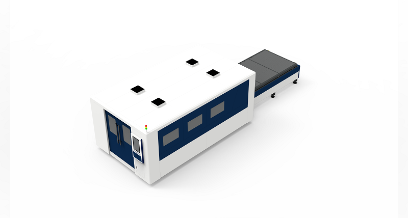QH-8025FB High power Sheet Metal Laser Cutting Machine Dual Table 8000×2500mm