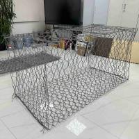Coffret en gabion revêtu en PVC Matraque de clôture en gabion 6*2*1m Paniers en gabion pour une utilisation en rivière