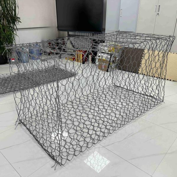 PVC Coated Gabion Basket Gabion Cloture Mattress 6x2x1m Gabion Baskets For River Use