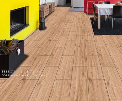 Glue Down 1.8mm LVT Vinyl Flooring Wood Embossed Anti Abrasion