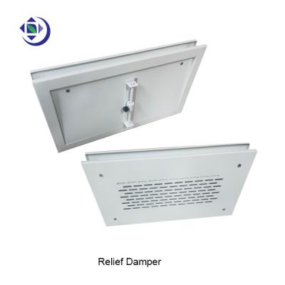 Clean Room Relief Damper , Pressure Damper For 2 Sandwich Panel