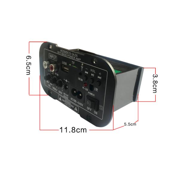 Panel de amplificador de audio digital Conectividad Bluetooth para automóviles, motocicletas y audio doméstico