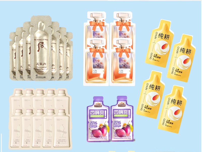 Automatic Detergent Laundry Powder Packaging Machine Honey Sauce Sachet Packing Machine Juice Packing Line Machine Leakproof Packing Machine 50bags/min packing machine for small business