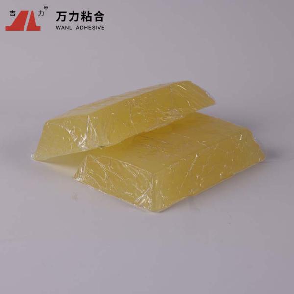 Light Yellow Transparent Packaging Hot Melt Lumpy Carton Sealing Glue TPR-7606