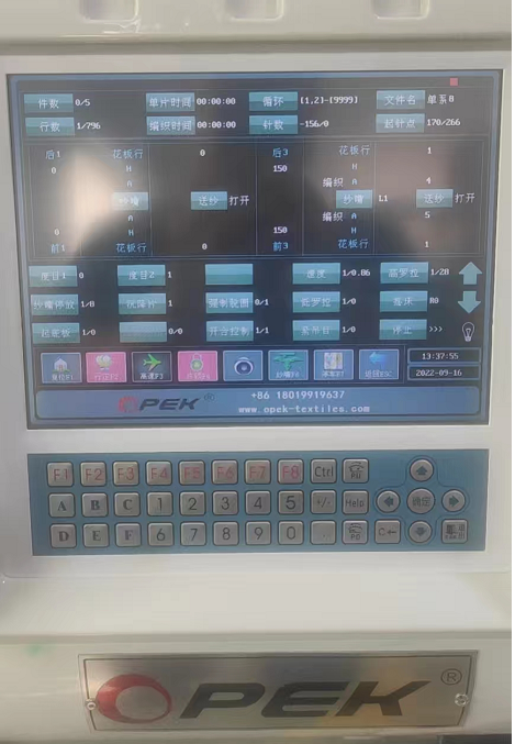 Computerized Flat Knitting Machine for Sweater/Hat Opek Jersey Jacquard Popular Style