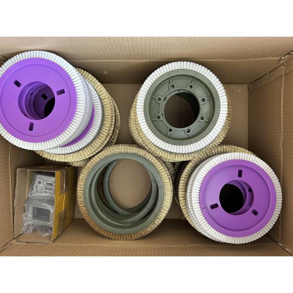 Стендерные машины Части машины для отделки Машины для чистки Рулевое колесо Смешанная щетка Свинская шерсть Пластиковое тело 8 отверстий Тип на заказ