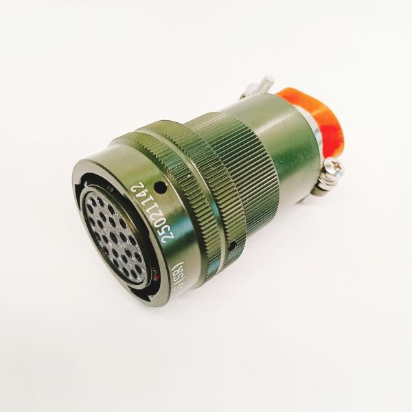 Female Aviation Plug Connector with Aluminum Alloy Housing and Gold-Plated Contacts for 600V Rated Performance