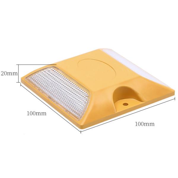 Высокая видимость безопасности дорожного движения Пластиковые квадратные рефлекторы Дорожные столбы с светодиодным цветом зеленый