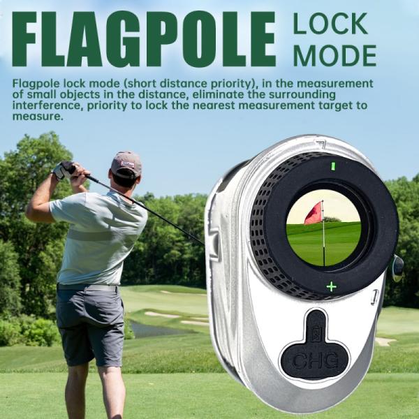 Golf Rangefinder перезаряжаемый дистанционный счетчик с переключателем наклона флаг блокировка вибрации и непрерывное сканирование для охоты