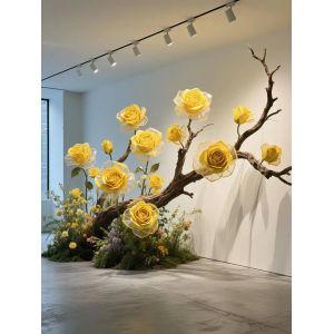 Interior decoration for festivals, floral installations, artificial flower