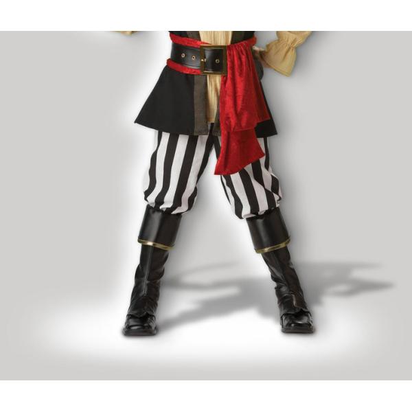 Pirate Cosplays Scoundrel Teen Boy Halloween Costumes Black Red