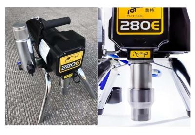 PT280E 525 Nozzle Portable Airless Paint Sprayer With Electrical Pressure Controller