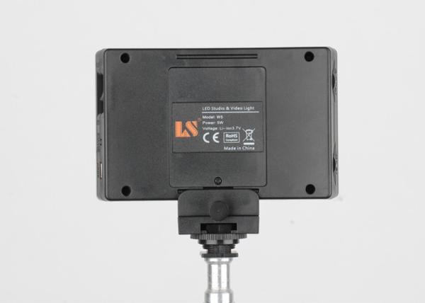 5w Pocket Led Camera Lights Abs Material Light Weight With Built In Battery