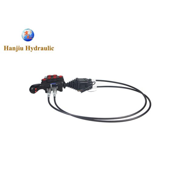 2 Spools 80 Liters 250 Bar Monoblock Control Valve Cable Joystick With Button For Tractor Hydraulic Valve