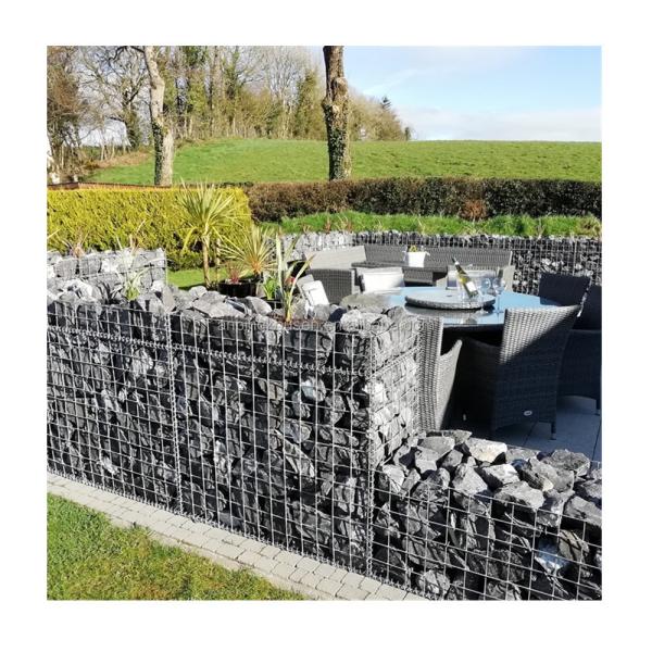 Galvanized Iron Wire Mesh for Retaining Wall at Silver Green Gray Blue Yellow Gabions