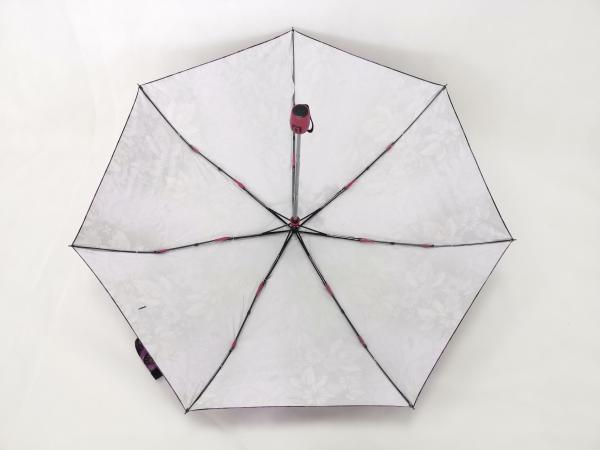 3 Section Purple Auto Open Close Umbrella Light Weight And Nice Design