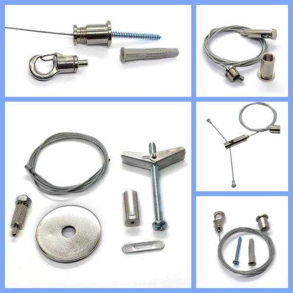 Elingue en câble d'acier inoxydable pour éclairage, charge de 20 kg