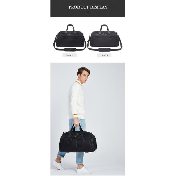 Black Crossbody 55L Duffle Bag Travel Luggage Handbag 1.1KG