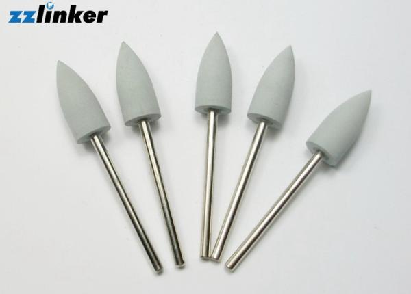 Branco/abrasivo dental de Brown, abrasivo de borracha de HP dos Polishers do silicone do dentista mini montado