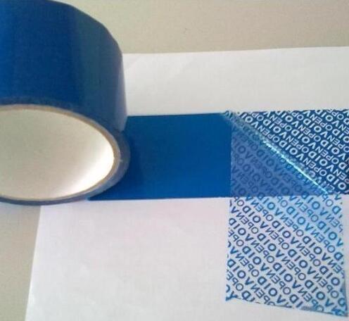 Printed Tamper Evident Adhesive Void Security Tape,China supplier pet void tape double sided clear polyester pet tape
