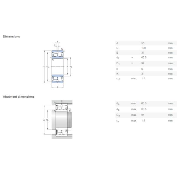Sealed Spherical Roller Bearings Industrial Elevator BS2-2211-2RS Bearing