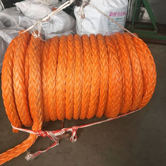 12 нитей UHMWPE Конечная верёвка Подъемная верёвка Буксирная верёвка Винтовая верёвка Рыбная верёвка