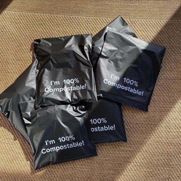 Factory Direct Eco Friendly Sustainable Corn Starch Custom Compostable Biodegradable Poly Mailer Bags For C