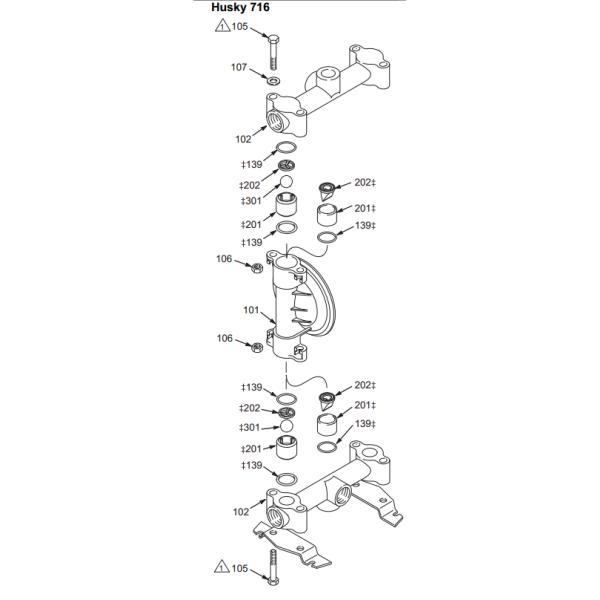 Наборы 1590 диафрагмы пневматического насоса Сантопрене комплектов для ремонта насоса диафрагмы лайки голубые