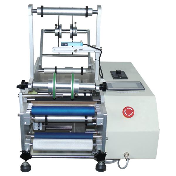 Machine d'impression d'étiquettes semi-automatique de 220 V pour bouteilles en plastique rondes