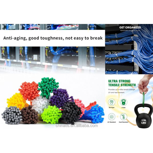 Nylon 66 Cable Tie Black 2.5*60mm UV Resistant For Machinery