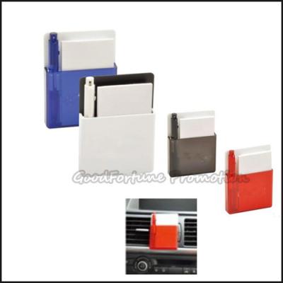 Promotion customed printed logo Eco Abs clip car memo pad with pen notebook business gift