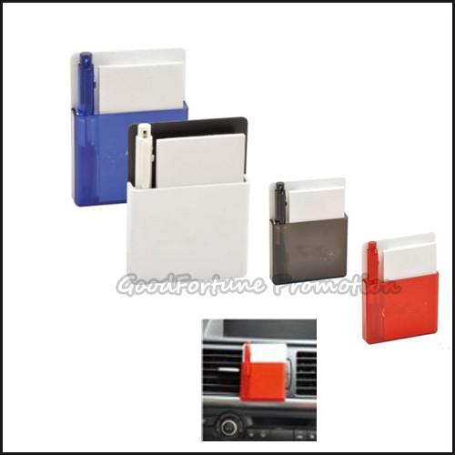 Promotion customed printed logo Eco Abs clip car memo pad with pen notebook business gift