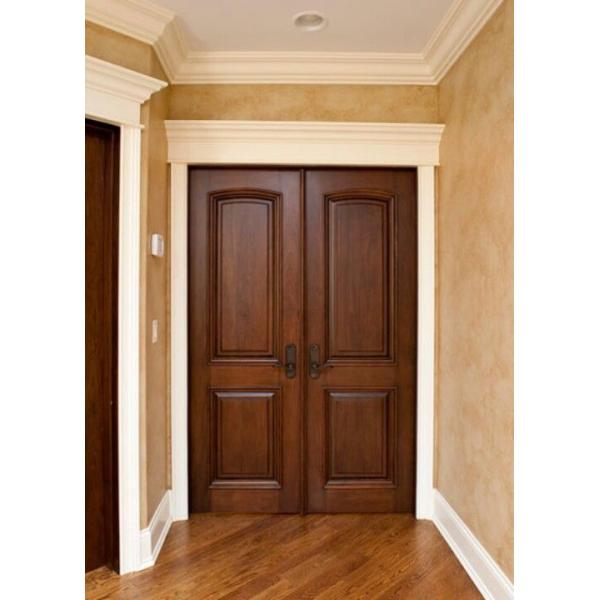 Customized Inside Solid Wood Doors Swing Open Style Durable Hardware Long Lifespan