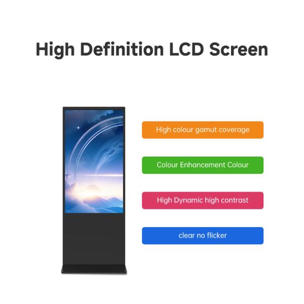 Promotion Exhibition Standing Touch Screen Kiosk Android Indoor Waterproof