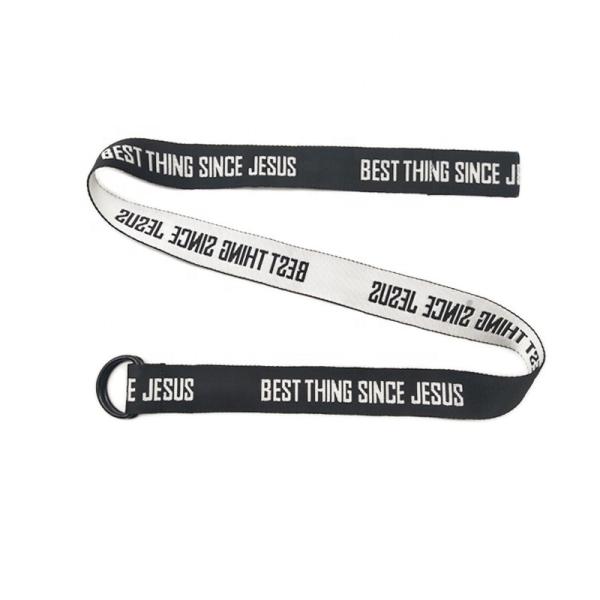 150mm Width Cotton Canvas Belt Black Woven Belt Mens 38mm