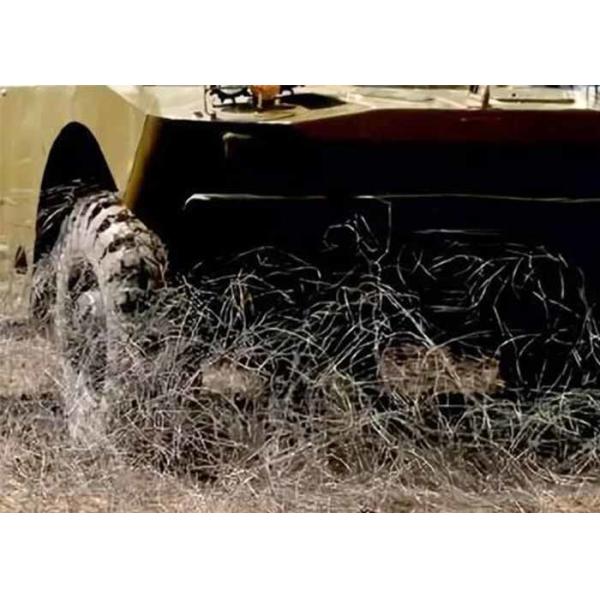 Inconspicuous Obstacles Tank Barrier Mesh Reduce Mobility Barrier